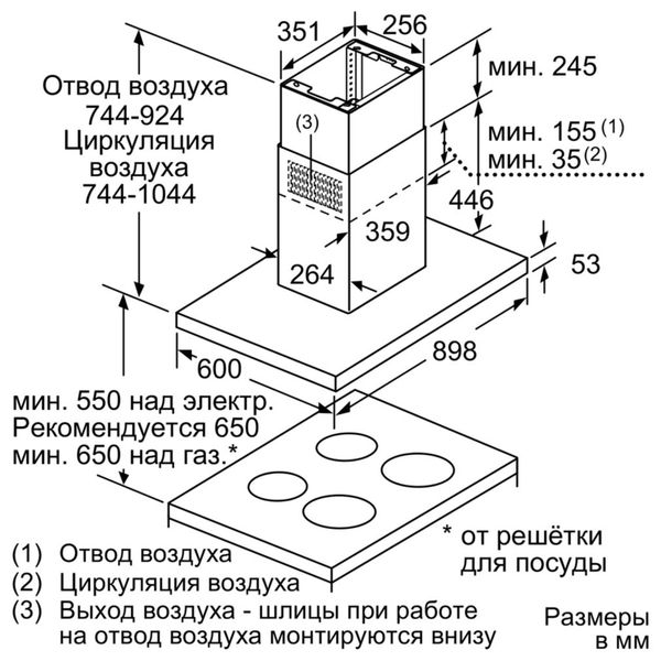 Витяжка Bosch DIB97IM50 294552 фото