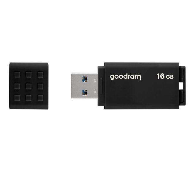 Флеш-накопичувач USB3.2 16GB Goodram UME3 Black (UME3-0160K0R11) 286338 фото