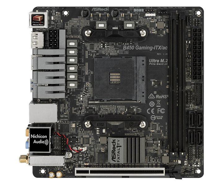 Материнська плата ASRock B450 Gaming-ITX/AC Socket AM4 437237 фото