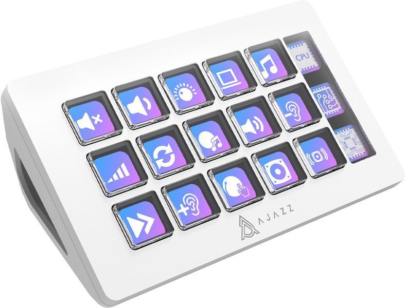 Контролер для стримінгу Ajazz AKP153E USB White (AKP153E-W) 604485 фото