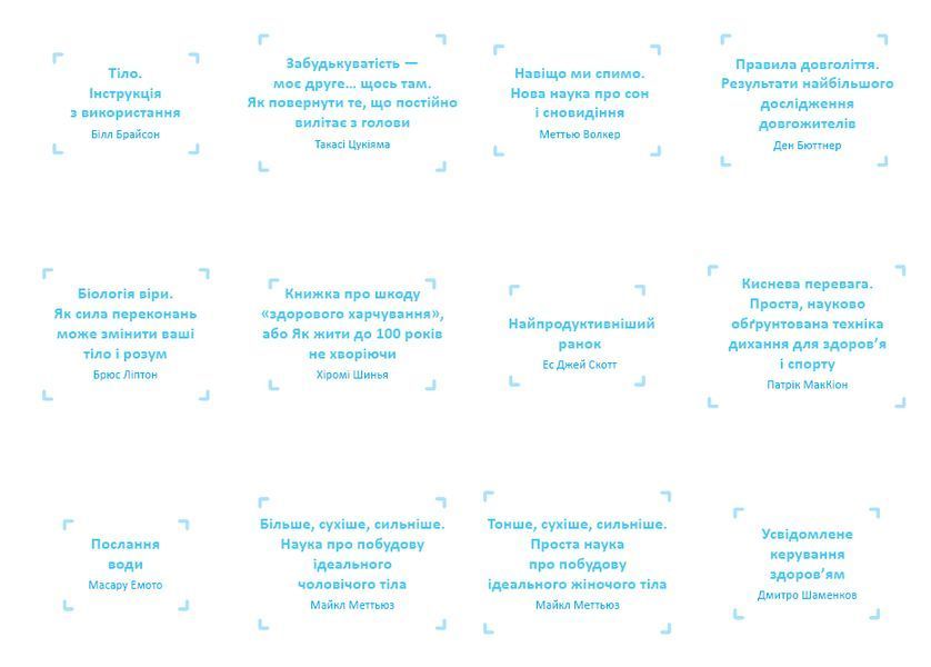 Комплект із чотирьох книжок Здоровий і щасливий рік. Збірник самарі + Аудіокнижка 550484 фото