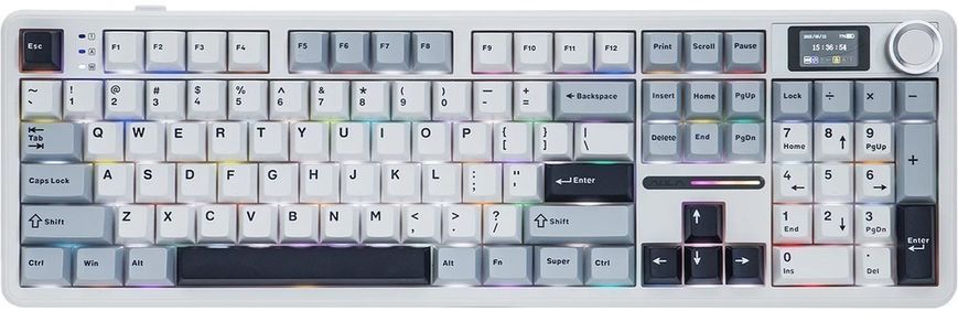 Клавіатура бездротова Aula F108 Pro White (6978080501318) 592448 фото