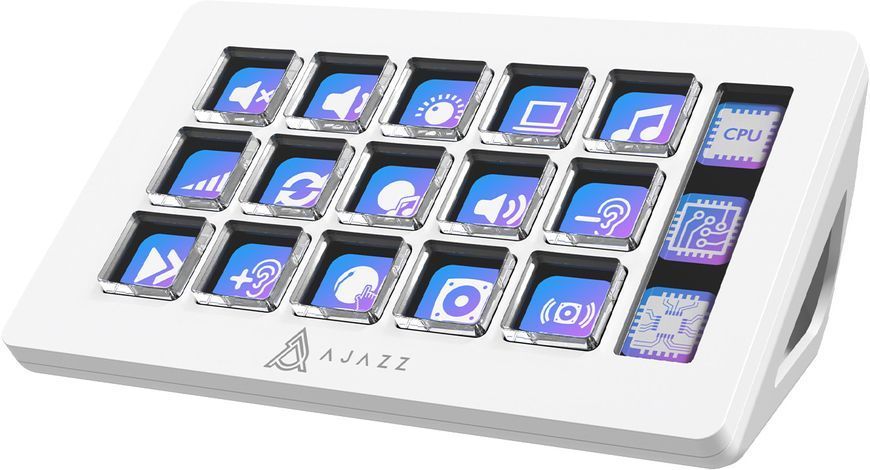 Контролер для стримінгу Ajazz AKP153E USB White (AKP153E-W) 604485 фото