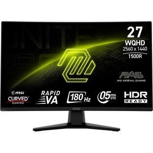 Монітор MSI 27" MAG 274CQF VA Black Curved 180Hz 577076 фото