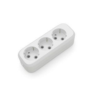 Розетковий блок Electrum 3 гнізда із заземленням C-SM-1778 444556 фото