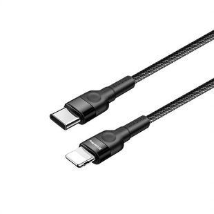Кабель ColorWay USB Type-C - Lightning (M/M), PD Fast Charging 20W, 3.0 А, 0.3 м, Black (CW-CBPDCL054-BK) 465657 фото