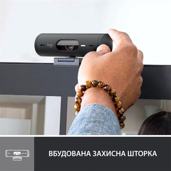 Веб-камера Logitech Brio 500 Graphite (960-001422) 453741 фото