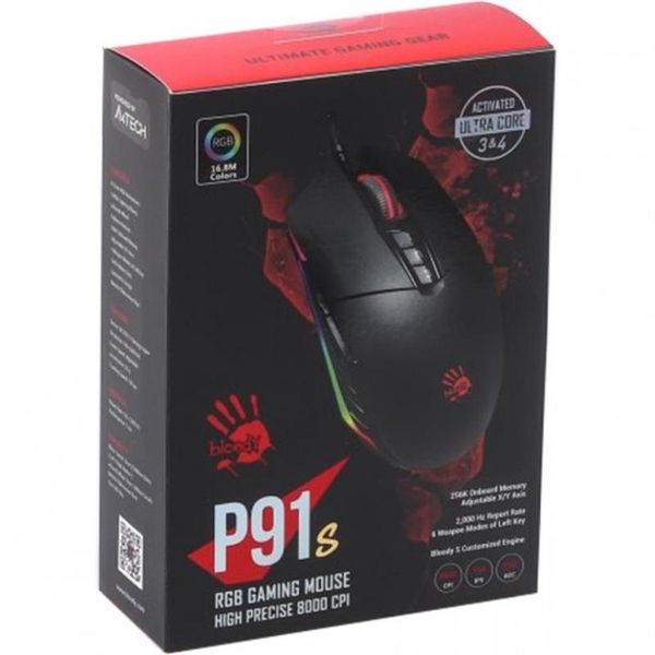 Миша A4Tech Bloody P91s RGB Black 472865 фото