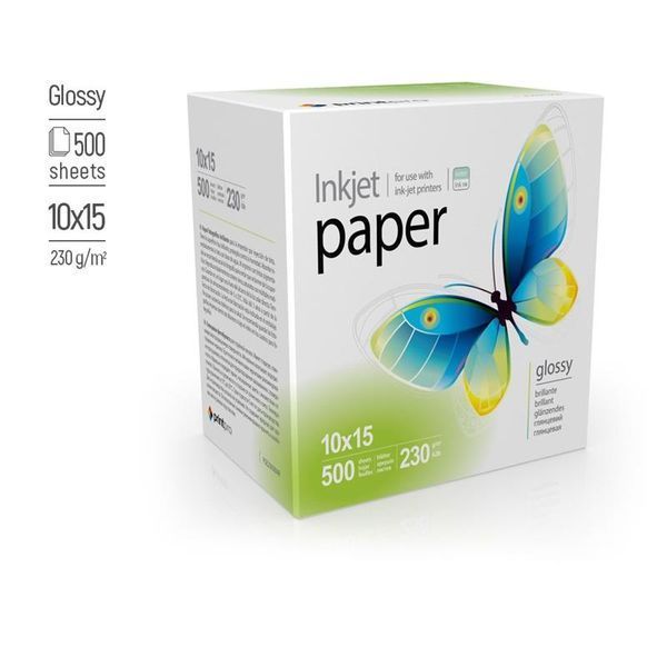 Папiр PrintPro глянсовий 230г/м2 10x15см 500арк. (PGE2305004R) 41711 фото