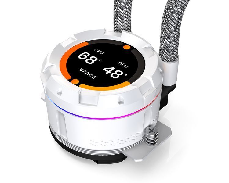 Система водяного охолодження ID-Cooling Space LCD SL360 XE White 514930 фото