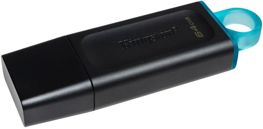 Флеш-накопичувач USB3.2 64GB Kingston DataTraveler Exodia Black/Teal (DTX/64GB) 322990 фото