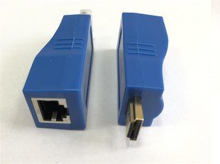 Подовжувач Atcom HDMI - RJ-45 (M/F), до 30 м, Blue (14369) 227070 фото