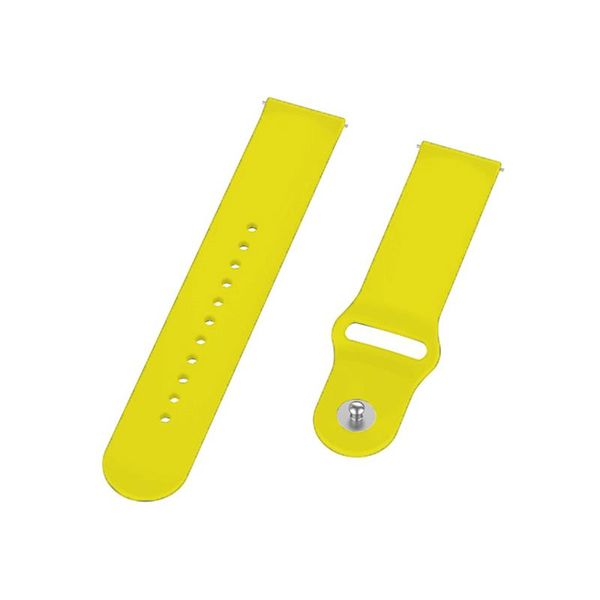 Силіконовий ремінець BeCover для Xiaomi Amazfit Bip/Bip Lite/Bip S Lite/GTR 42mm/GTS/TicWatch S2/TicWatch E Yellow (706201) 365825 фото