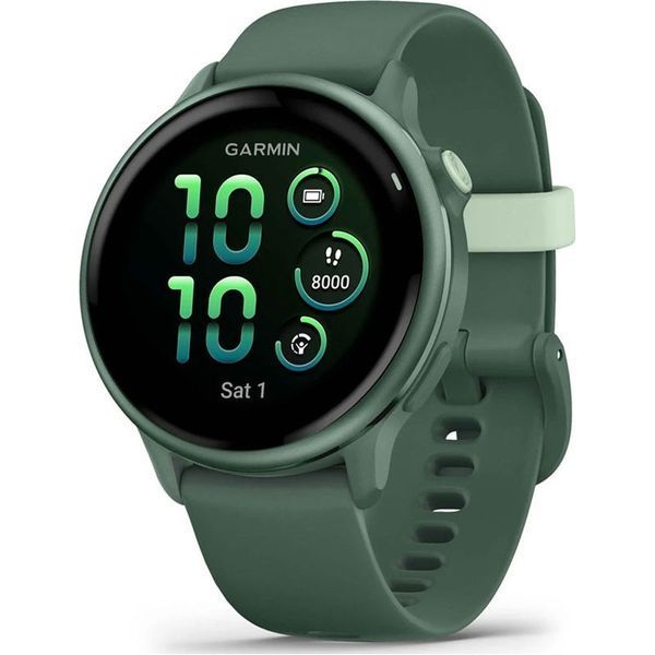 Смарт-годинник Garmin Vivoactive 6 Metallic Jasper Green with Jasper Green Silicone Band (010-02985-42) 558006 фото
