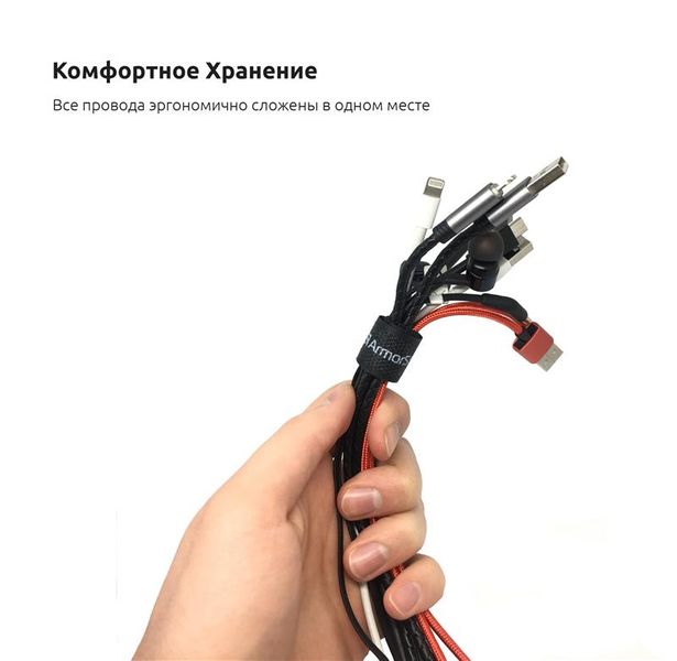 Органайзер для кабеля Armorstandart Smart Home-3 9 шт. (3PS + 3LV + 3 RewBK) (ARM58665) 426218 фото