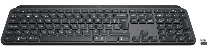 Клавіатура бездротова Logitech MX Keys Advanced for Business Wireless Illuminated UA Graphite (920-010251) 466791 фото