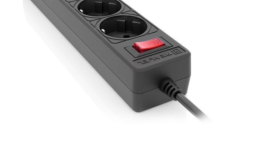 Фільтр живлення REAL-EL RS-Protect 505 1.8 м Black (EL122300044) 605392 фото
