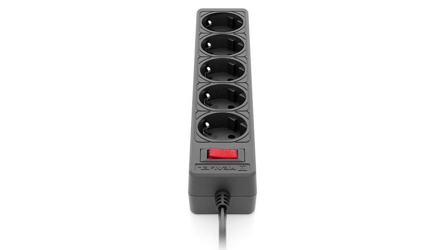 Фільтр живлення REAL-EL RS-Protect 505 1.8 м Black (EL122300044) 605392 фото