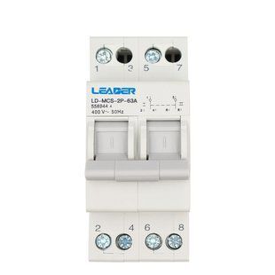 Перемикач трипозиційний Leader АС 2Р 63А 400В (LD-MCS-2P-63A) 532714 фото