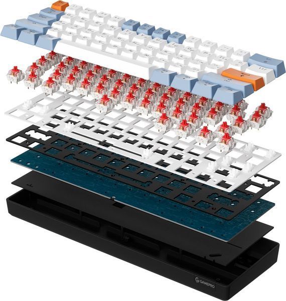 Клавіатура GamePro MK130R Red Swich Hot-Swap RGB Black 536778 фото