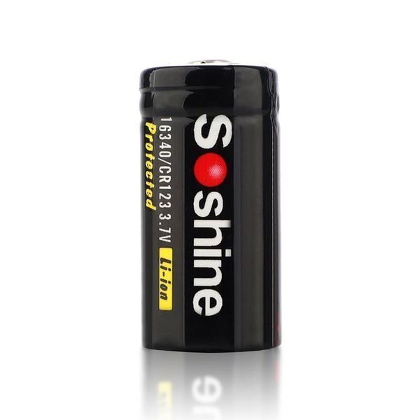 Акумулятор Soshine Protected CR123A/16340 3.7V 700mAh 1шт 508131 фото