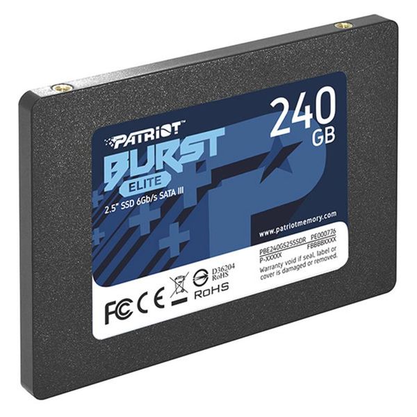 Накопичувач SSD 240GB Patriot Burst Elite 2.5" SATAIII TLC (PBE240GS25SSDR) 336785 фото