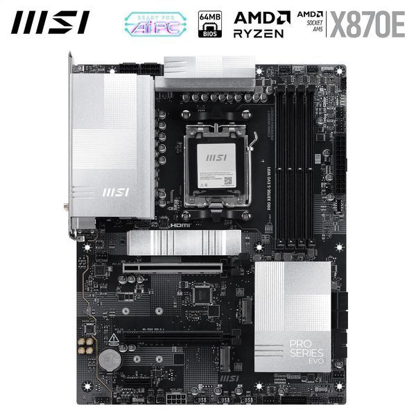 Материнська плата MSI PRO X870E-S EVO WIFI Socket AM5 623754 фото