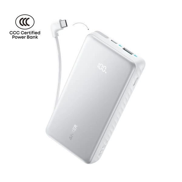 Універсальна мобільна батарея Anker Zolo 20000mAh 22.5W White (A110EH21) 591641 фото