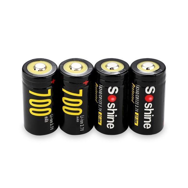 Акумулятор Soshine Protected CR123A/16340 3.7V 700mAh 1шт 508131 фото