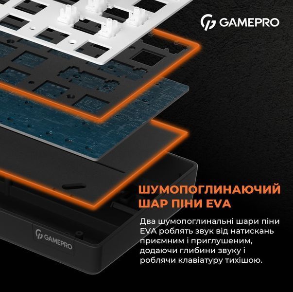 Клавіатура GamePro MK130R Red Swich Hot-Swap RGB Black 536778 фото
