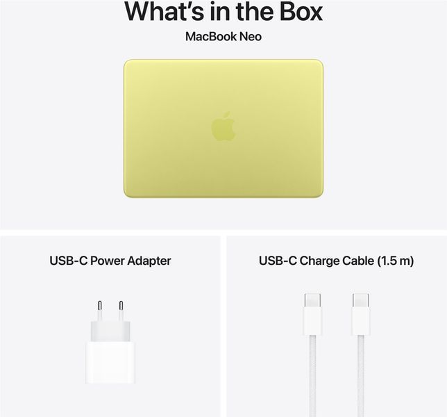 Ноутбук Apple MacBook Neo 13" A18 Pro 8/256GB 2026 (MHFD4UA/A) Citrus 621071 фото