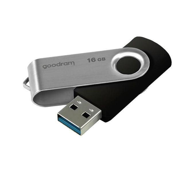 Флеш-накопичувач USB3.2 16GB Goodram UTS3 (Twister) Black (UTS3-0160K0R11) 139256 фото