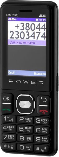 Мобiльний телефон 2E E240 2023 Dual Sim Black (688130251068) 477512 фото