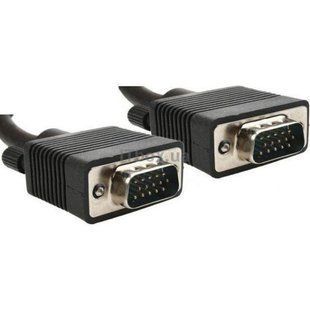 Кабель Cablexpert VGA - VGA (M/M), HD15, з 2-ма фер. кільцями, чорний, 20 м (CC-PPVGA-20M-B) пакет 106167 фото