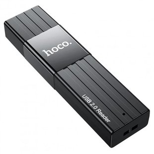 Кардрідер USB2.0 Hoco HB20 Black (HB20U2) 473248 фото