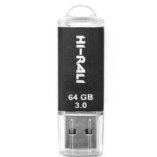 Флеш-накопичувач USB3.0 64GB Hi-Rali Rocket Series Black (HI-64GB3VCBK) 325289 фото