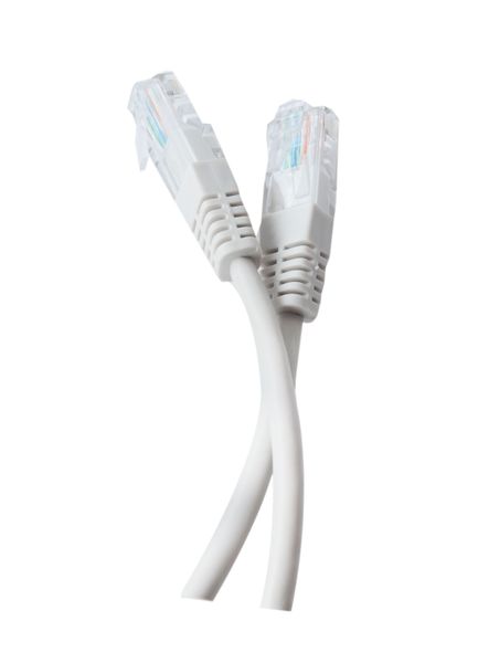 Патч-корд литий Tecro UTP-RJ45-0200, RJ45, Cat.5e, 2m, сірий 452009 фото