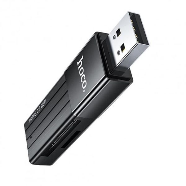 Кардрідер USB2.0 Hoco HB20 Black (HB20U2) 473248 фото