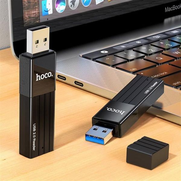 Кардрідер USB2.0 Hoco HB20 Black (HB20U2) 473248 фото