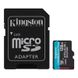 Карта пам`яті MicroSDXC 128GB UHS-I/U3 Class 10 Kingston Canvas Go! Plus R170/W90MB/s + SD-адаптер (SDCG3/128GB) 303984 фото 1