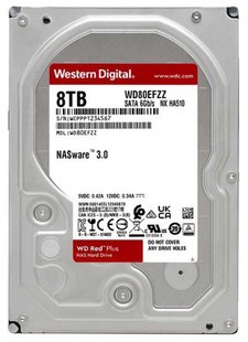 Накопичувач HDD SATA 8.0TB WD Red Plus 5700rpm 128MB (WD80EFZZ) 463175 фото