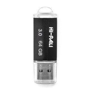 Флеш-накопичувач USB3.0 64GB Hi-Rali Corsair Series Black (HI-64GB3CORBK) 325292 фото
