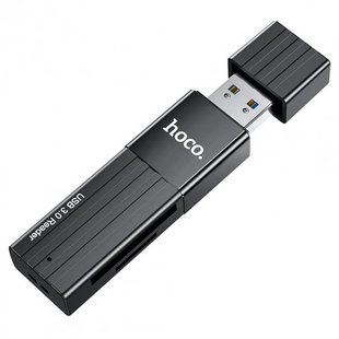 Кардрідер USB3.0 Hoco HB20 Black (HB20U3) 473249 фото