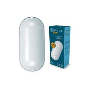 Світильник настінно-стельовий світлодіодний CRYSTAL GOLD 10W IP 54 OPAL DNL-028 444600 фото