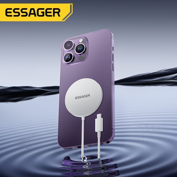 Бездротовий зарядний пристрій Essager Wind 2in1 Wireless Charger 15W White (EWXCX-CF02-Z) 608023 фото