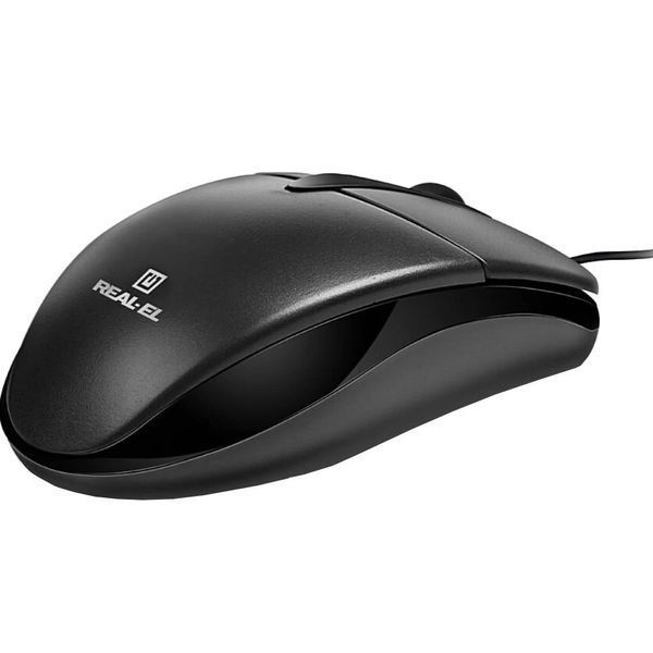 Миша REAL-EL RM-211 Black USB 116936 фото