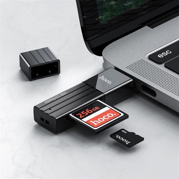 Кардрідер USB3.0 Hoco HB20 Black (HB20U3) 473249 фото