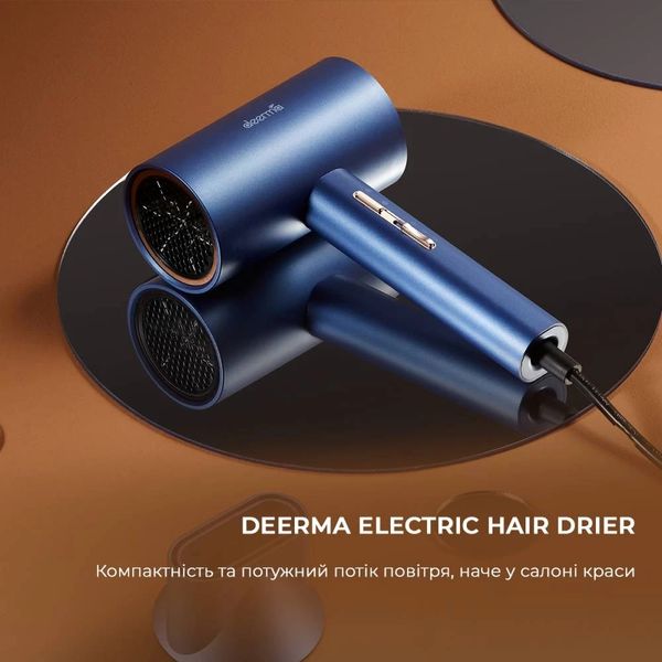 Фен Xiaomi Deerma Electric Hair Drier (Міжнародна версія) (DEM-CF15W) 434033 фото