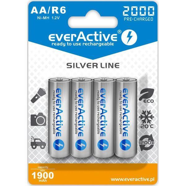 Акумулятор everActive AA/HR06 Ni-MH 2000mAh BL 4шт 291224 фото
