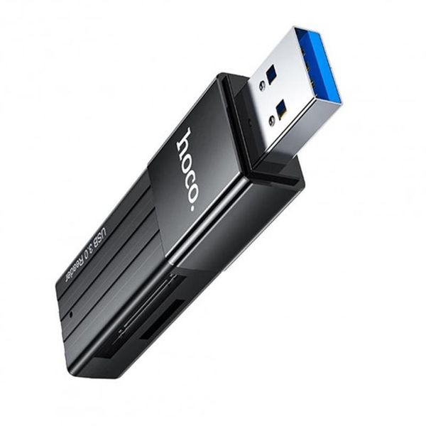 Кардрідер USB3.0 Hoco HB20 Black (HB20U3) 473249 фото